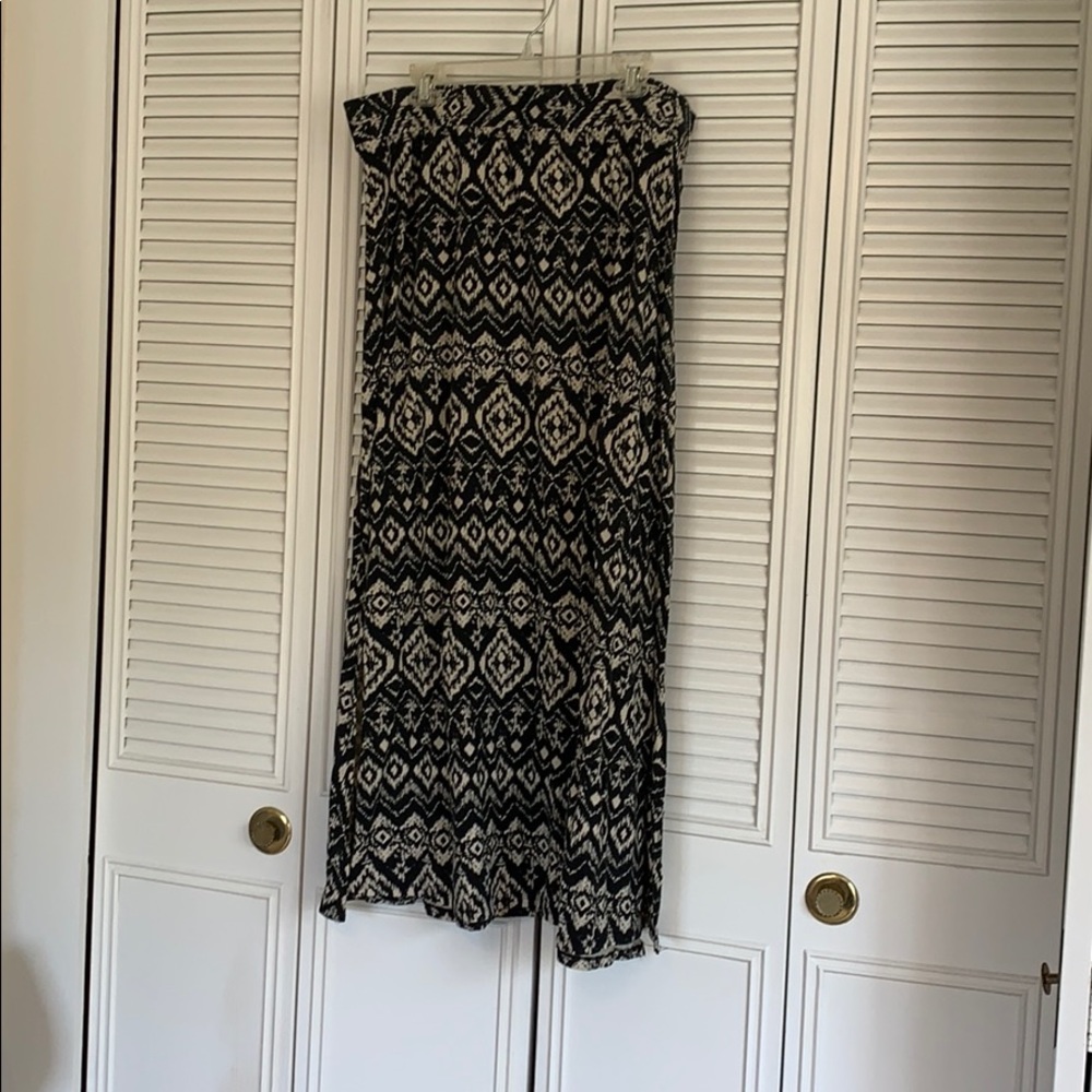Straight style maxi skirt - slits on both sides